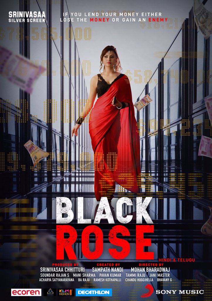 Urvashi Rautela Telugu Black Rose first look