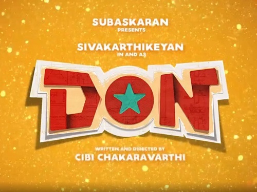 Don Tamil Movie Ttile Look Poster