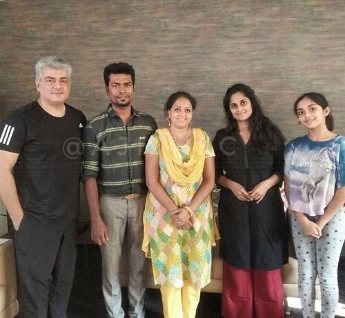 Anoushka Kumar with AJith Kumar